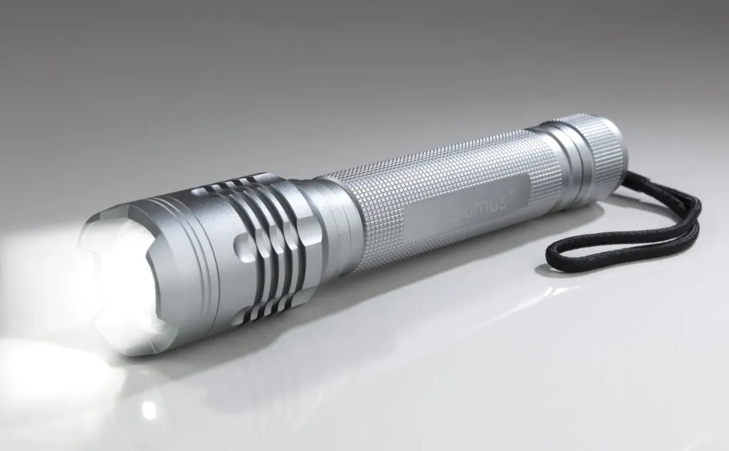 Taschenlampe Highpower LED, titanfarben