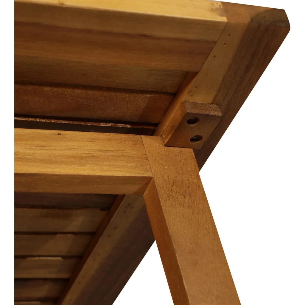 5 tlg, Sitzgarnitur Gartensitzgruppe Esstischgruppe Gartenmöbel klappbar 1 Tisch + 4 Stühle Akazienholz Teak 100,5 x 82