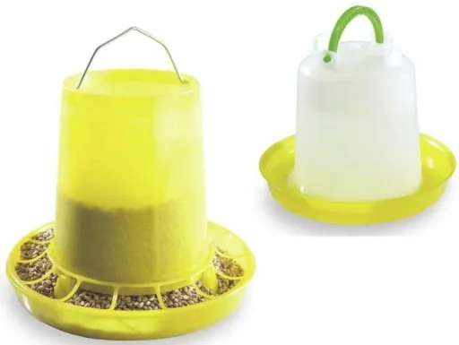 Geflügeltränke und Futterautomat im Spar Set + Darmwohl 100 ml