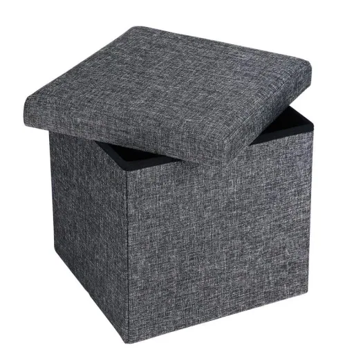 Klappbarer Hocker mit Ablage