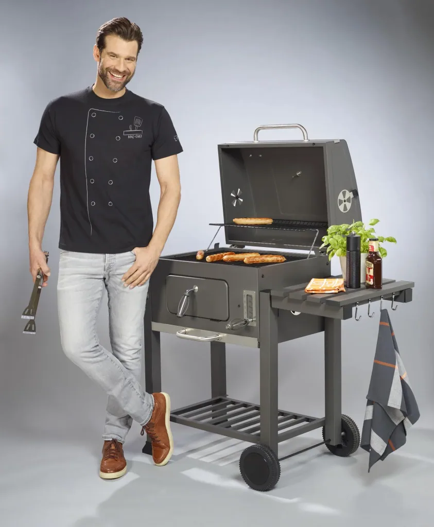 T-Shirt Grillmeister, Farbe schwarz, Gr.M