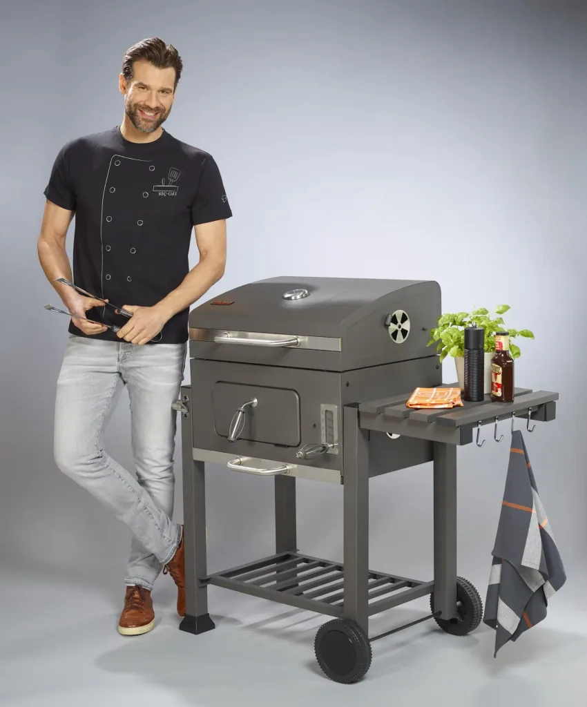 T-Shirt Grillmeister, Farbe schwarz, Gr.M