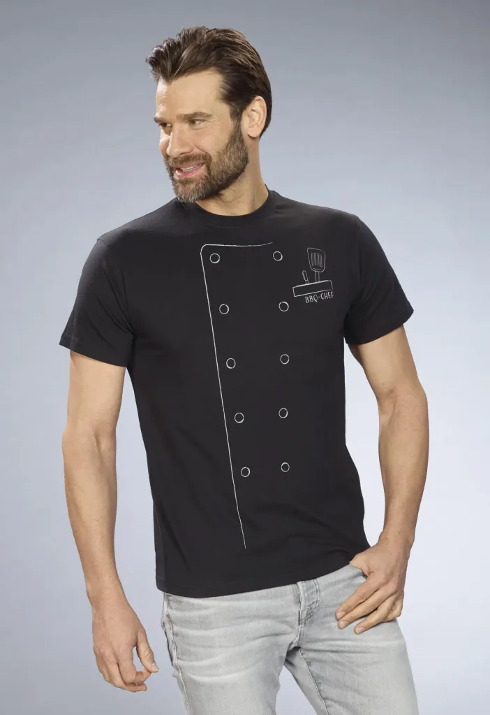 T-Shirt Grillmeister, Farbe schwarz, Gr.M
