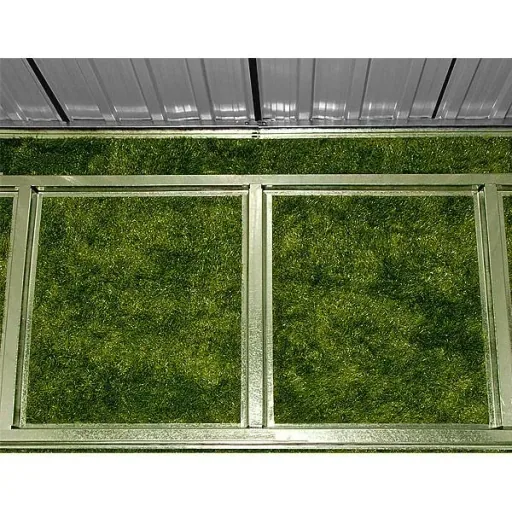 Gartenhaus anthrazitfarbenes Metall 196 x 122 x180 cm