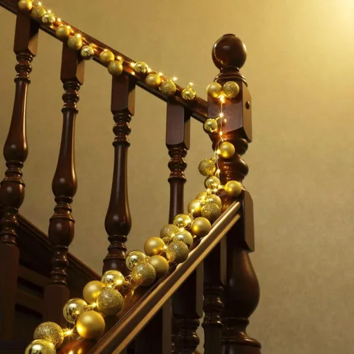 Weihnachtslichterkette LED gold 2m Kugeln