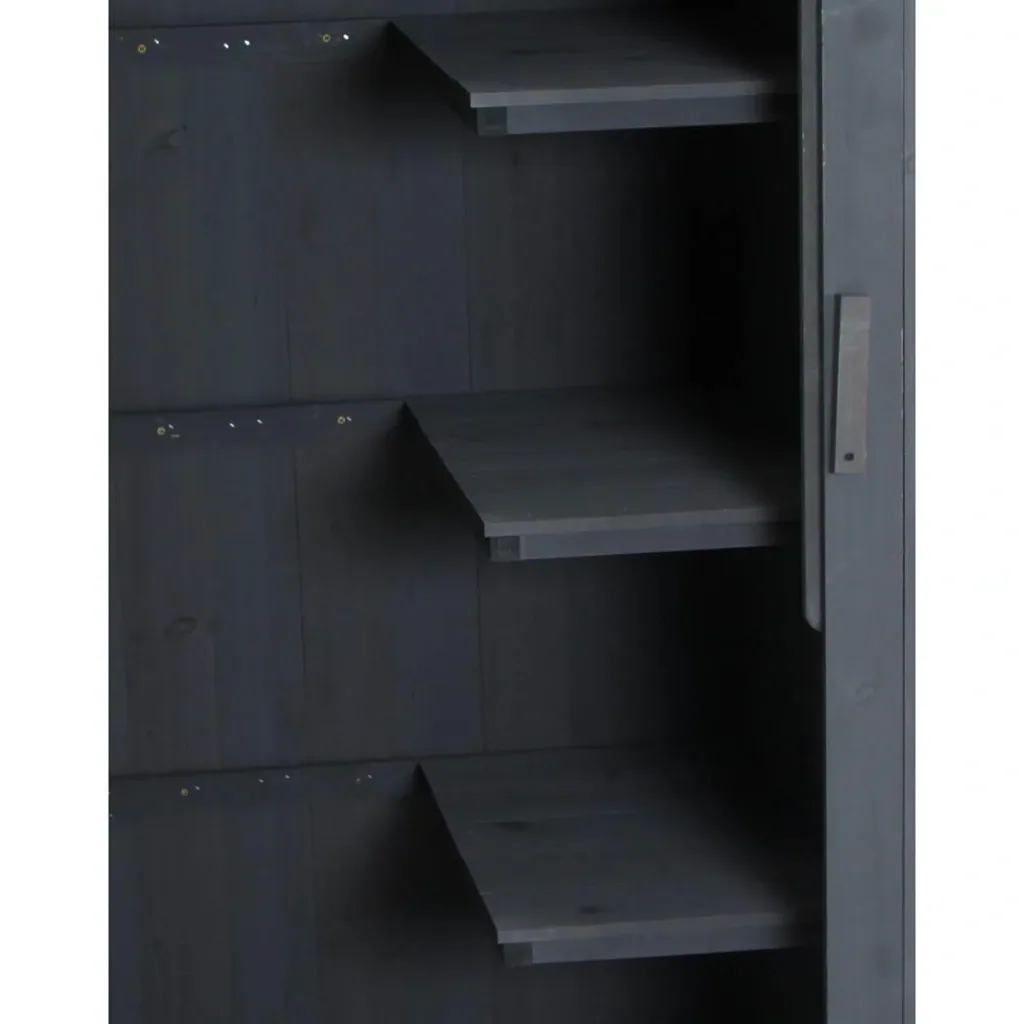 Gartenschrank Holz Gerätehaus Gartenhaus Geräteschuppen Geräteschrank Holzhütte Giebeldach Bitumenpappe Grau 77,5 x 54,