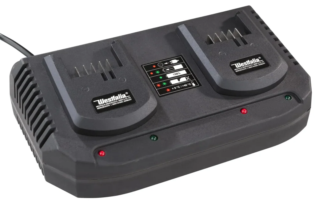 36 Volt Akku Druckluft Kompressor - Komplett Set Inklusive Zubehör, Akkus und Doppel-Schnellladegerät