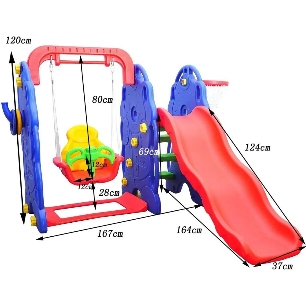 Kinderrutsche mit Schaukel