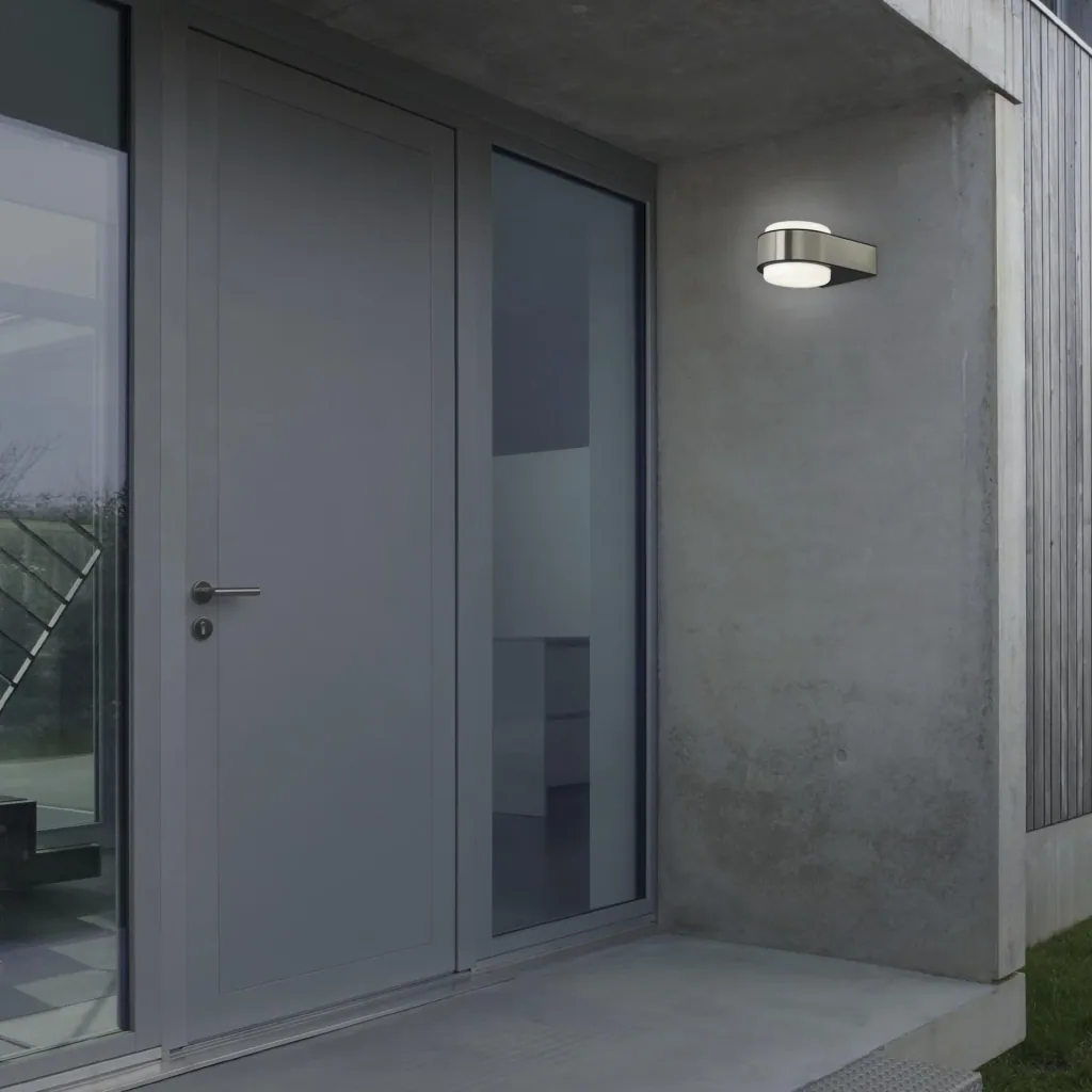 HANAU LED Außenwandleuchte, Kunststoff / Edelstahl, IP 44, 6,5 Watt, 650 lm, 4.000K