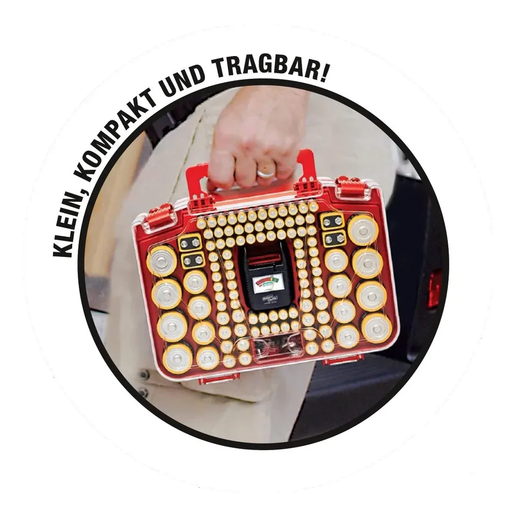 Batterievorratskoffer inklusive Tester