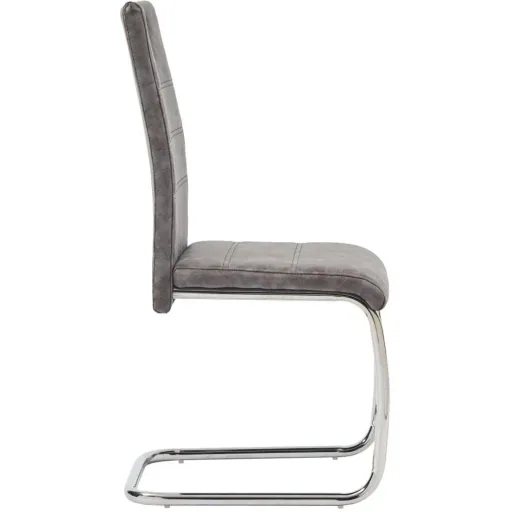 Esszimmerstühle 2-Sitzer Leder braun