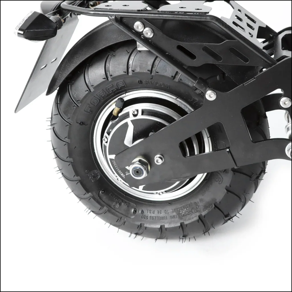 Elektro-Faltroller Speedster 45 km/h, 1000 Watt, inklusive Blinkanlage und Gepäckfach, Schwarz