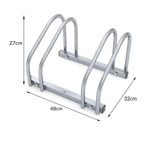 Fahrradständer für 2 Fahrräder 48x32x27cm