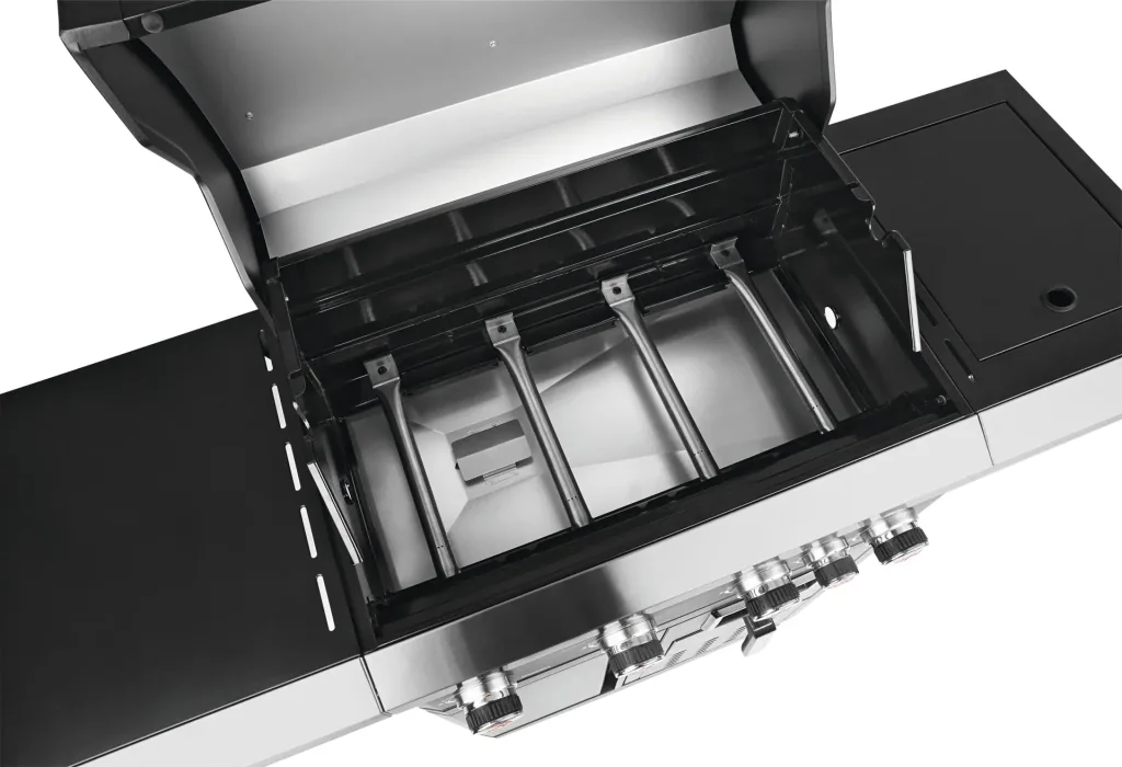 Gasgrill "Fryton 4.1 GG-II-492" Schwarz-Silber