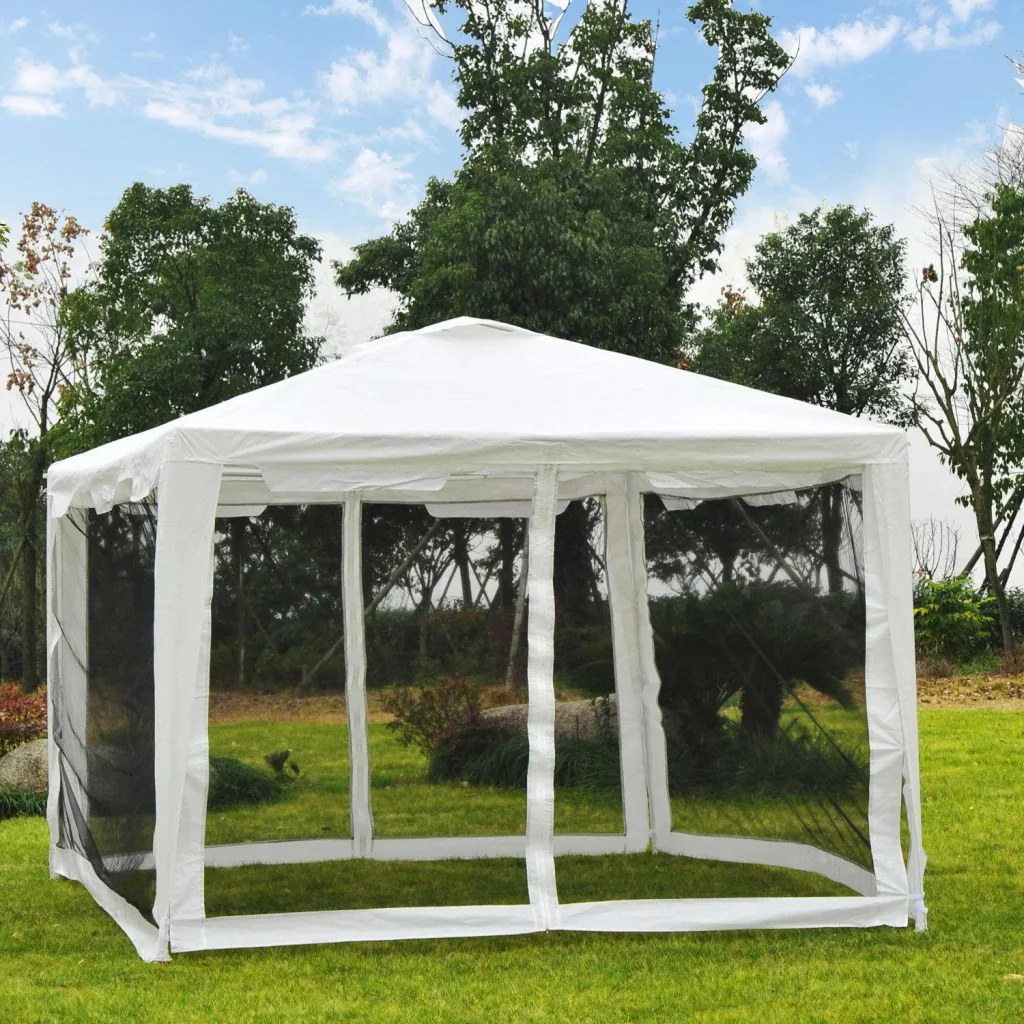 Pavillon Partyzelt mit Seitenwänden 4x3m
