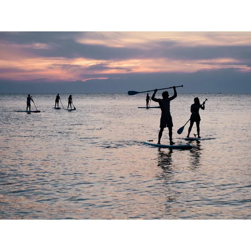 DUOSET! Pacific 6-teiliges Sup Board Set - 285cm - Premium Version - Aufblasbares Paddle Board - Max. 100kg