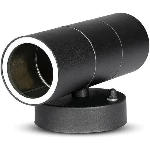 VT-7622 Wandleuchte für den Außenbereich Auf/Ab - GU10 - Edelstahl - Schwarz - IP44