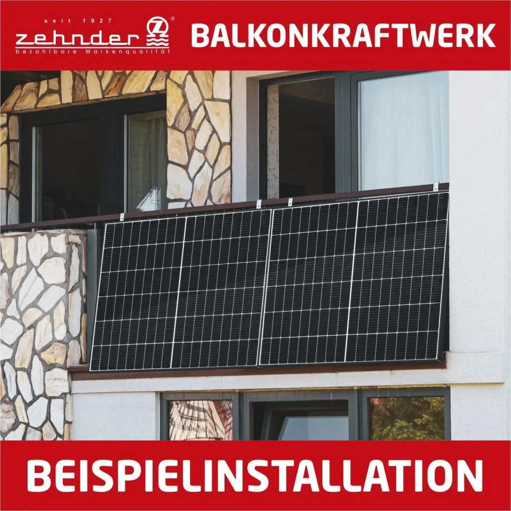 Premium Balkonstrom System 600 Watt, steckerfertig