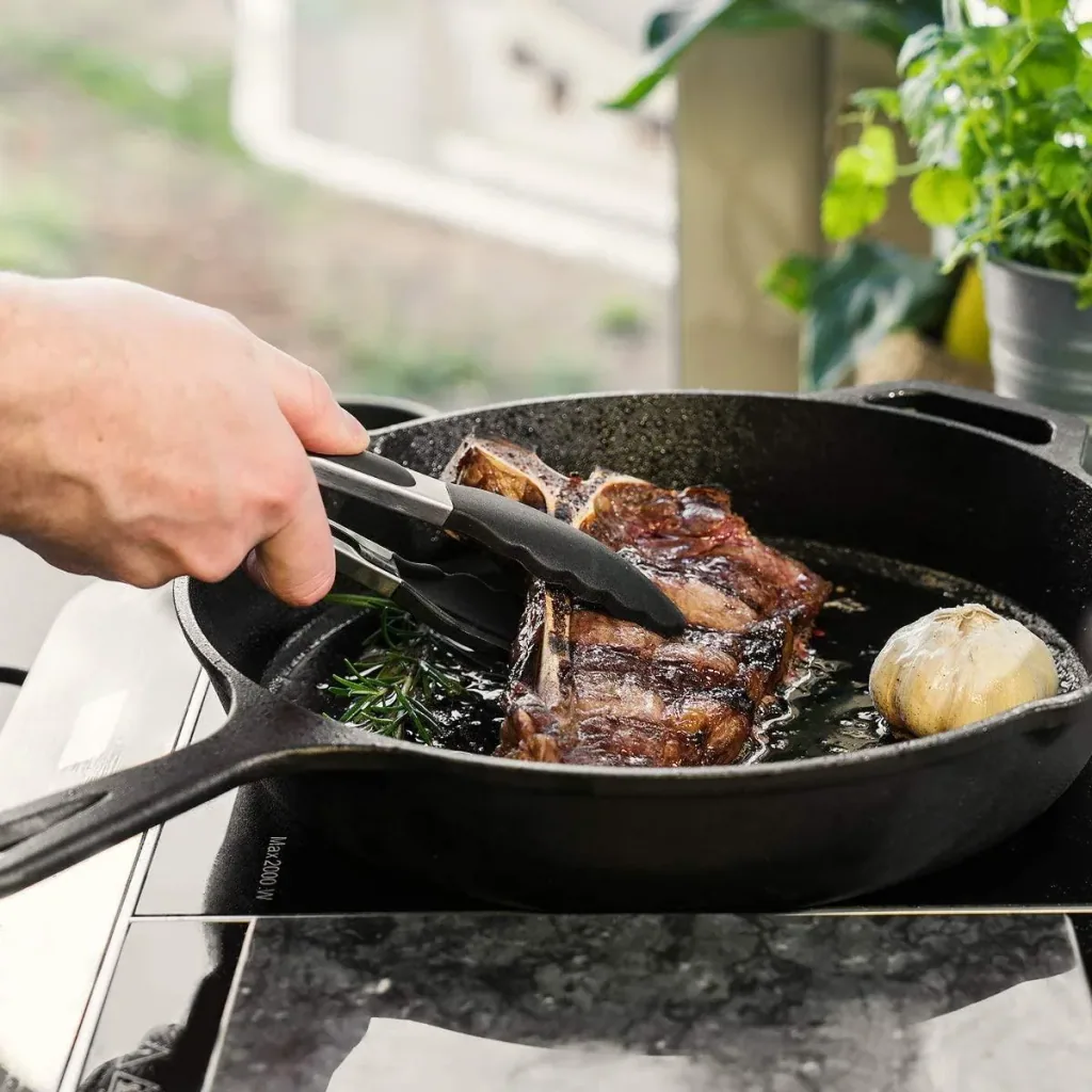 Wende-Grillplatte 2in1 + Gusseisenpfanne