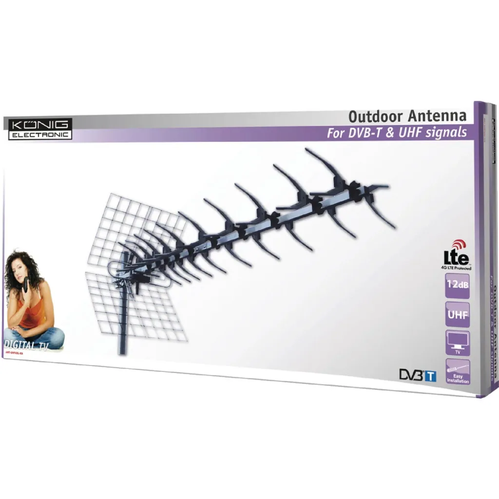 DVB-T/T2 Außenantenne 13 dB UHF