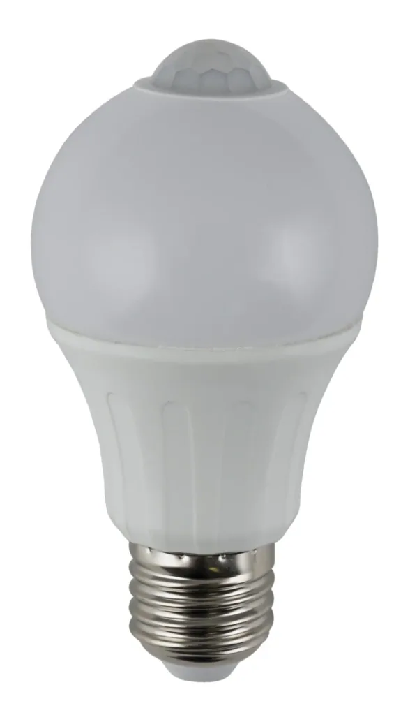 LED Lampe mit Bewegungssensor - 6 Watt, E27, warmweiß