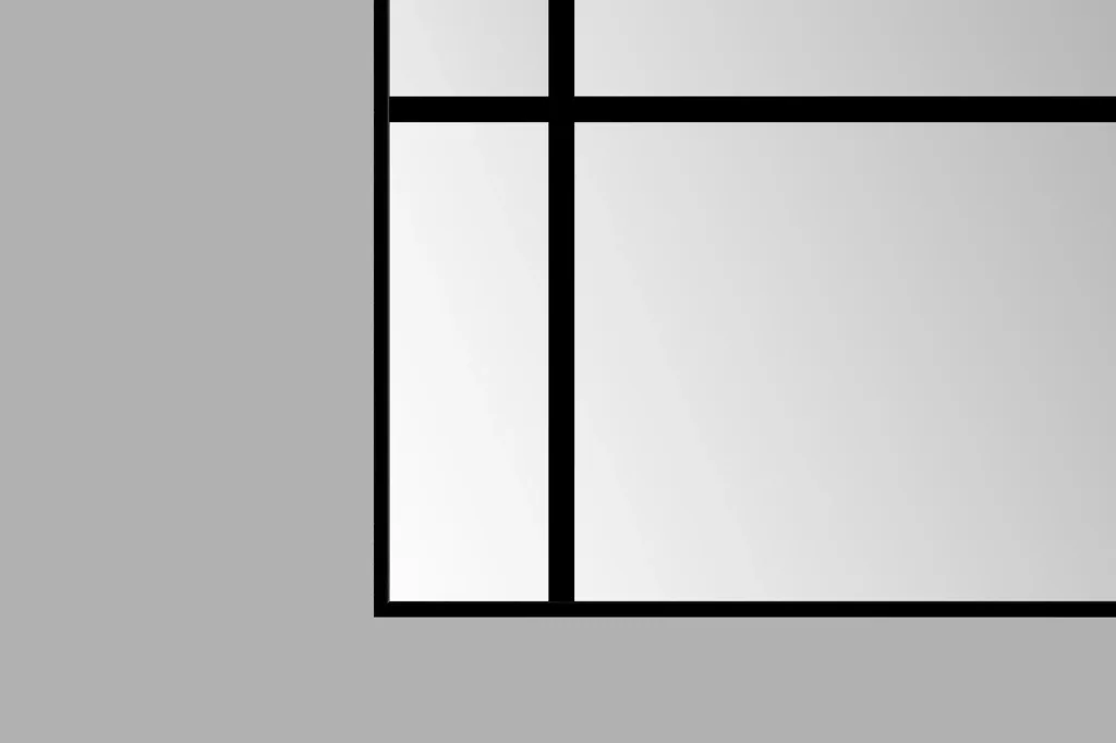 Dekorativer Wandspiegel "Black Square" mit modernem Design 60 x 120 cm