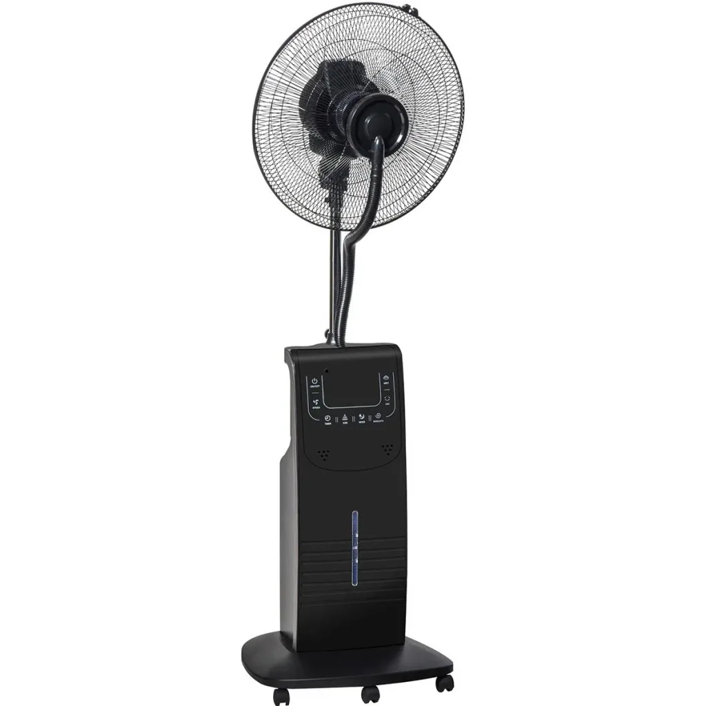 Nebel-Standventilator mit 3 Modi schwarz