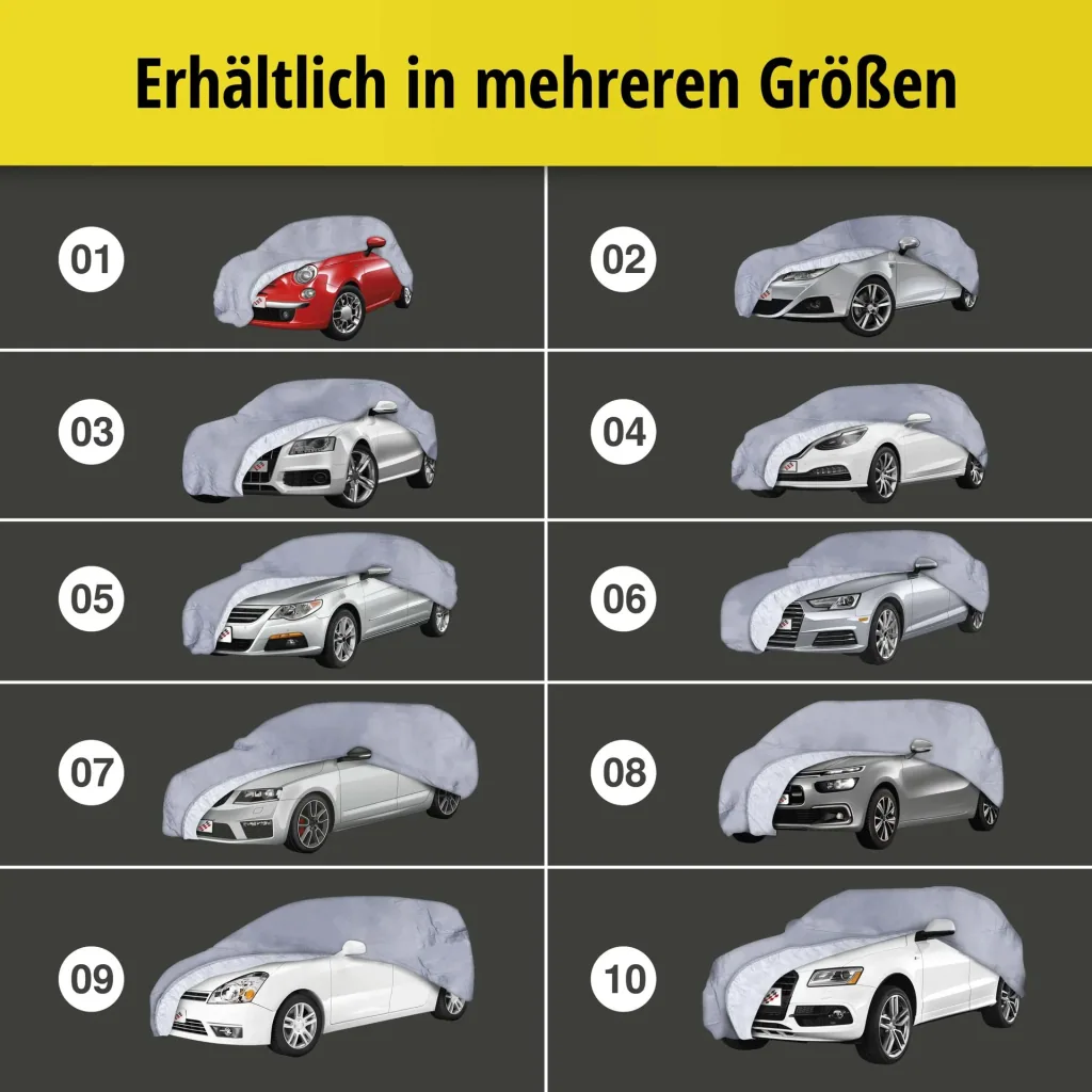 Autoabdeckplane all weather - Größe 5 - 452x176x145cm - PVC beschichtet