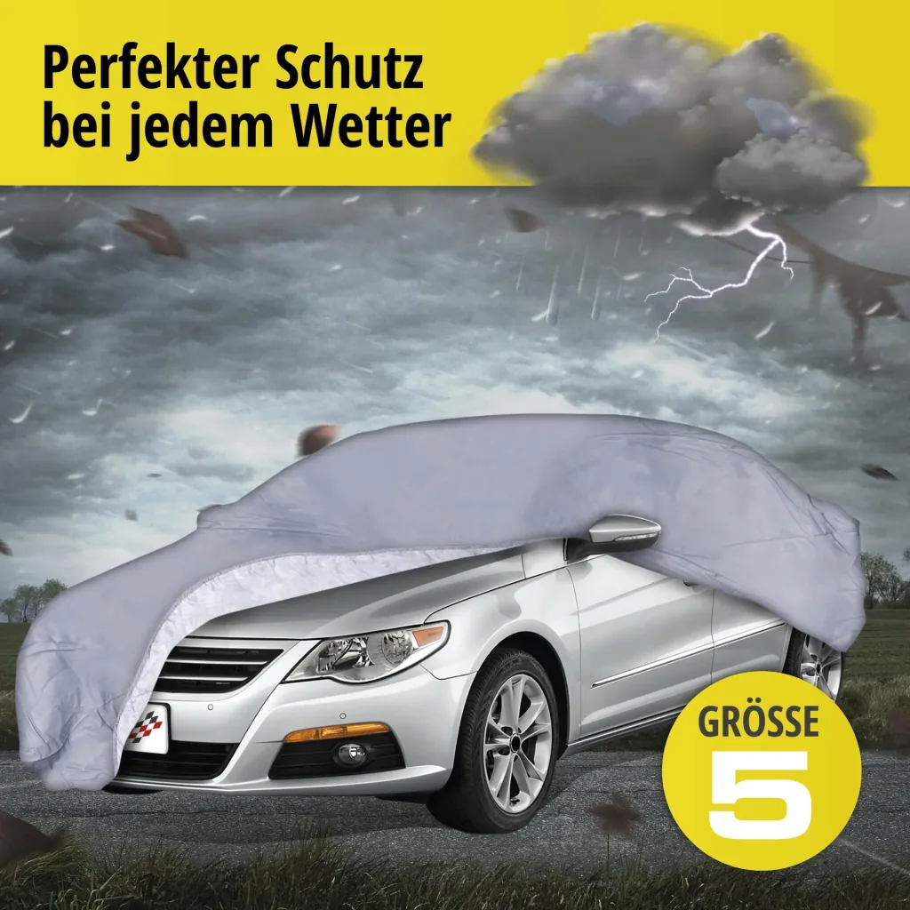 Autoabdeckplane all weather - Größe 5 - 452x176x145cm - PVC beschichtet