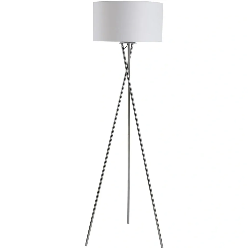 Stehlampe mit Stoffschirm