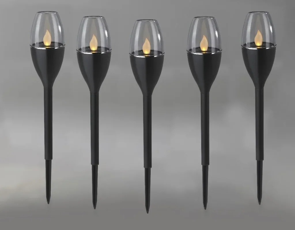 Solar Flammen Leuchten - 5er Set