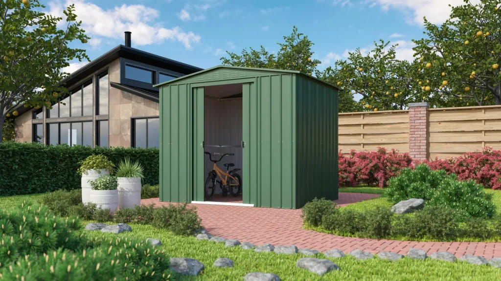 Gerätehaus Gartenmanager Dream 86, jade