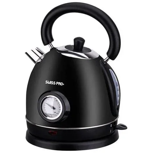 Retro-Wasserkocher - 2200W - 1,8L - Schwarz