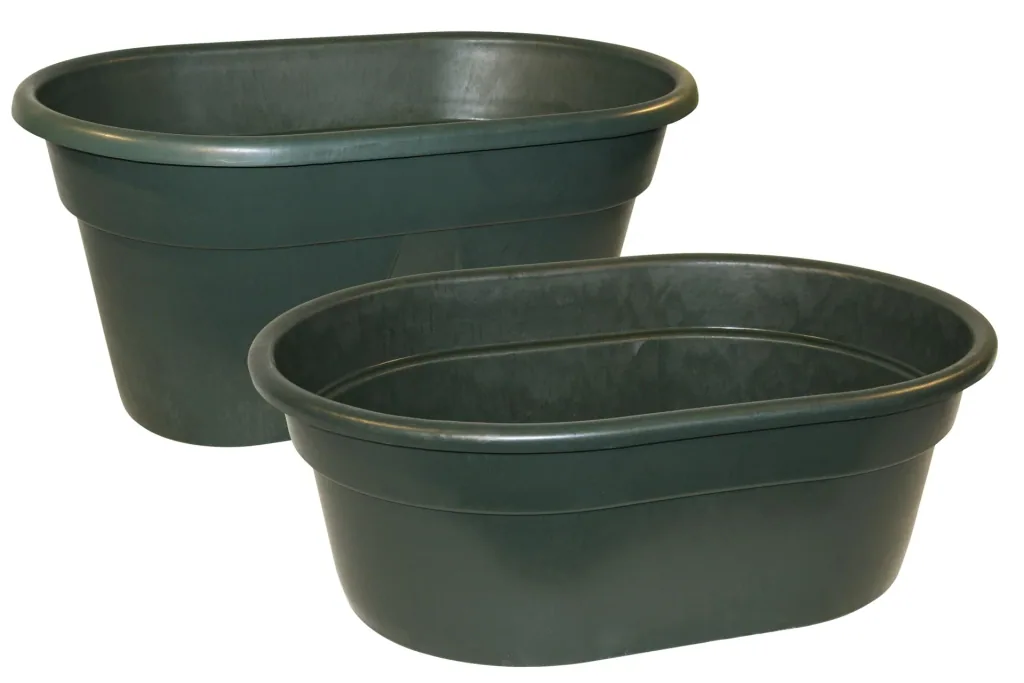 Weidetränke ca. 380 l, mit Ablaufstopfen, L 130 x B 85 x H 62 cm, Gewicht 15 kg