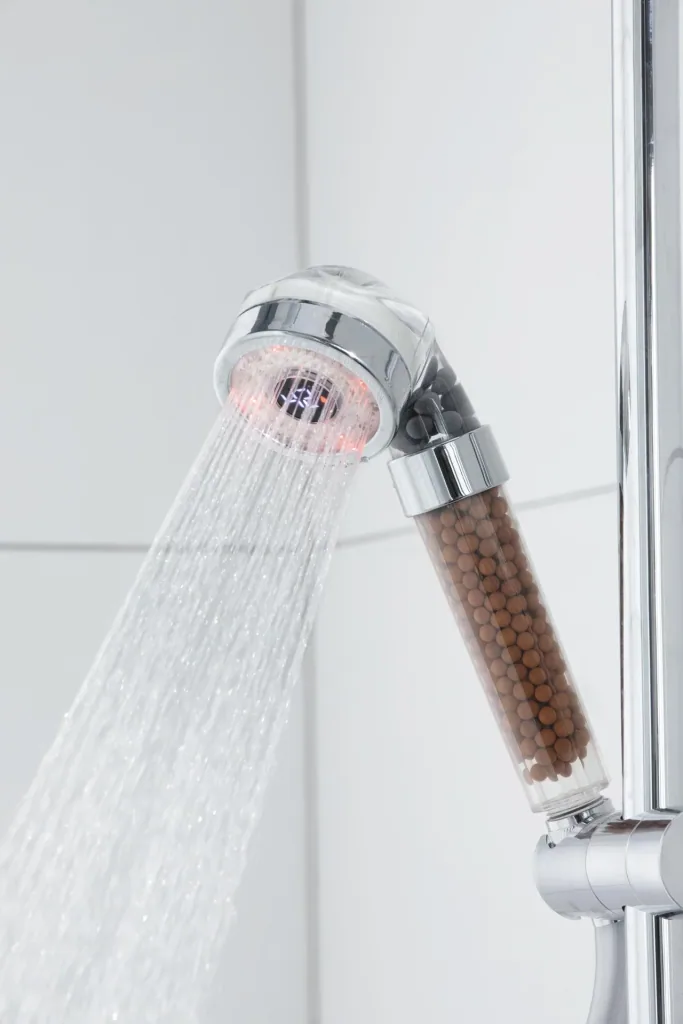 Duschkopf mit LED-Farbwechsel und Temperaturanzeige 6 cm