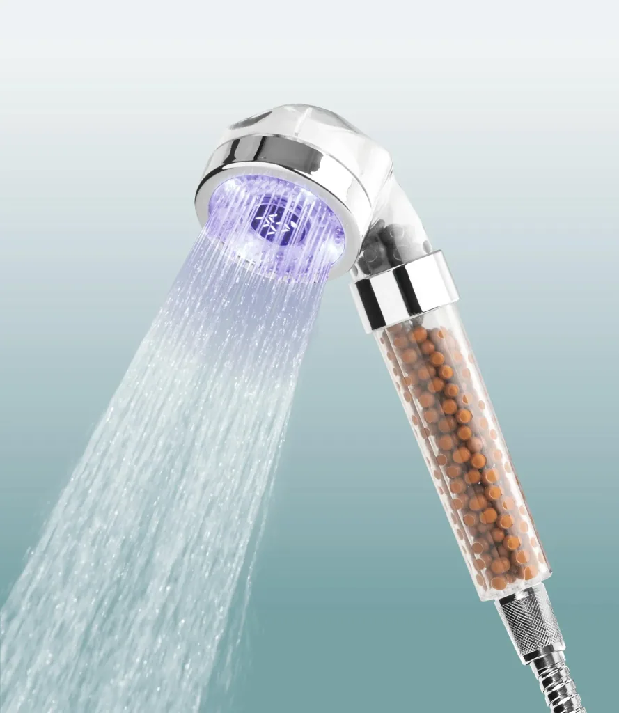 Duschkopf mit LED-Farbwechsel und Temperaturanzeige 6 cm