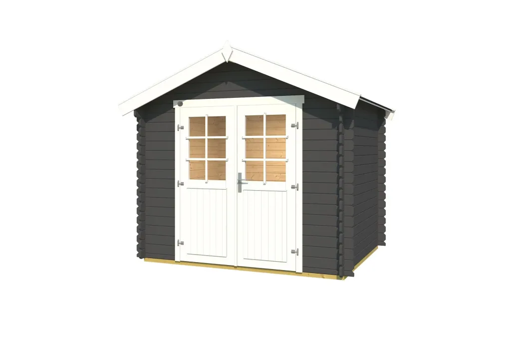 Gartenhaus 209 Gr.1.5, 288 x 234 x 254 cm graphitgrau mit Doppeltür
