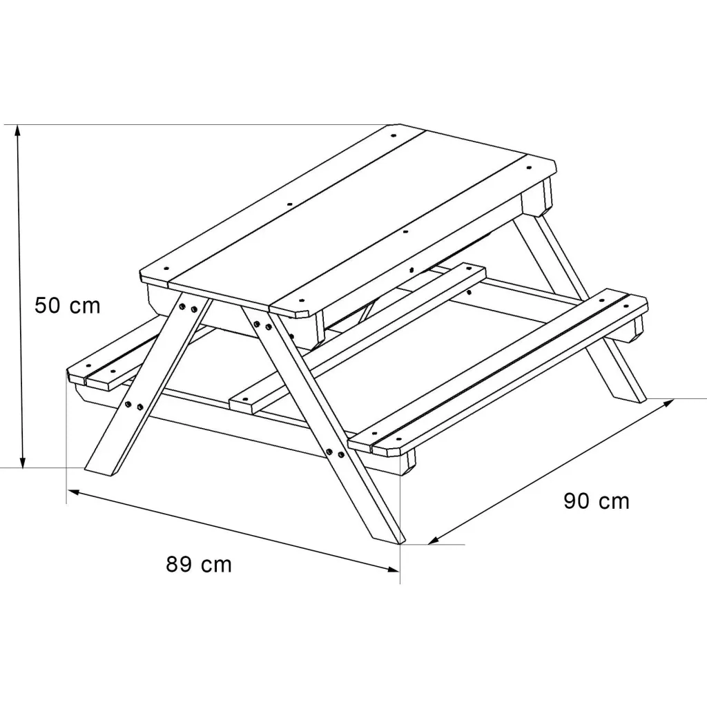 Dual Top Table Sand & Wasser Picknicktisch