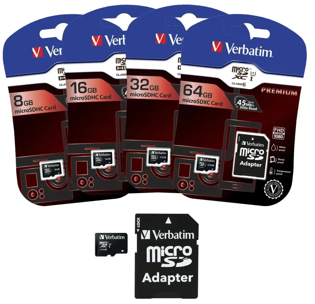 8 GB microSDHC Speicherkarte mit SD Karten-Adapter, Class10