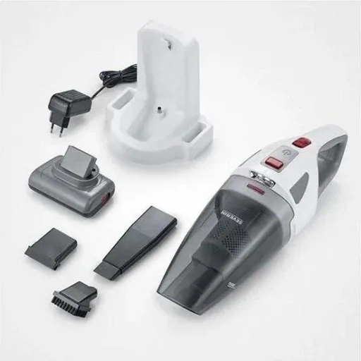 Staubbuster/ Staubsauger - geeignet für Tierhaare - Wet&Dry-Funktion -120W - Weiß/Grau