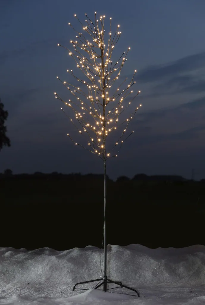 Deko Baum mit 240 warmweißen LEDs, 2,4 Meter