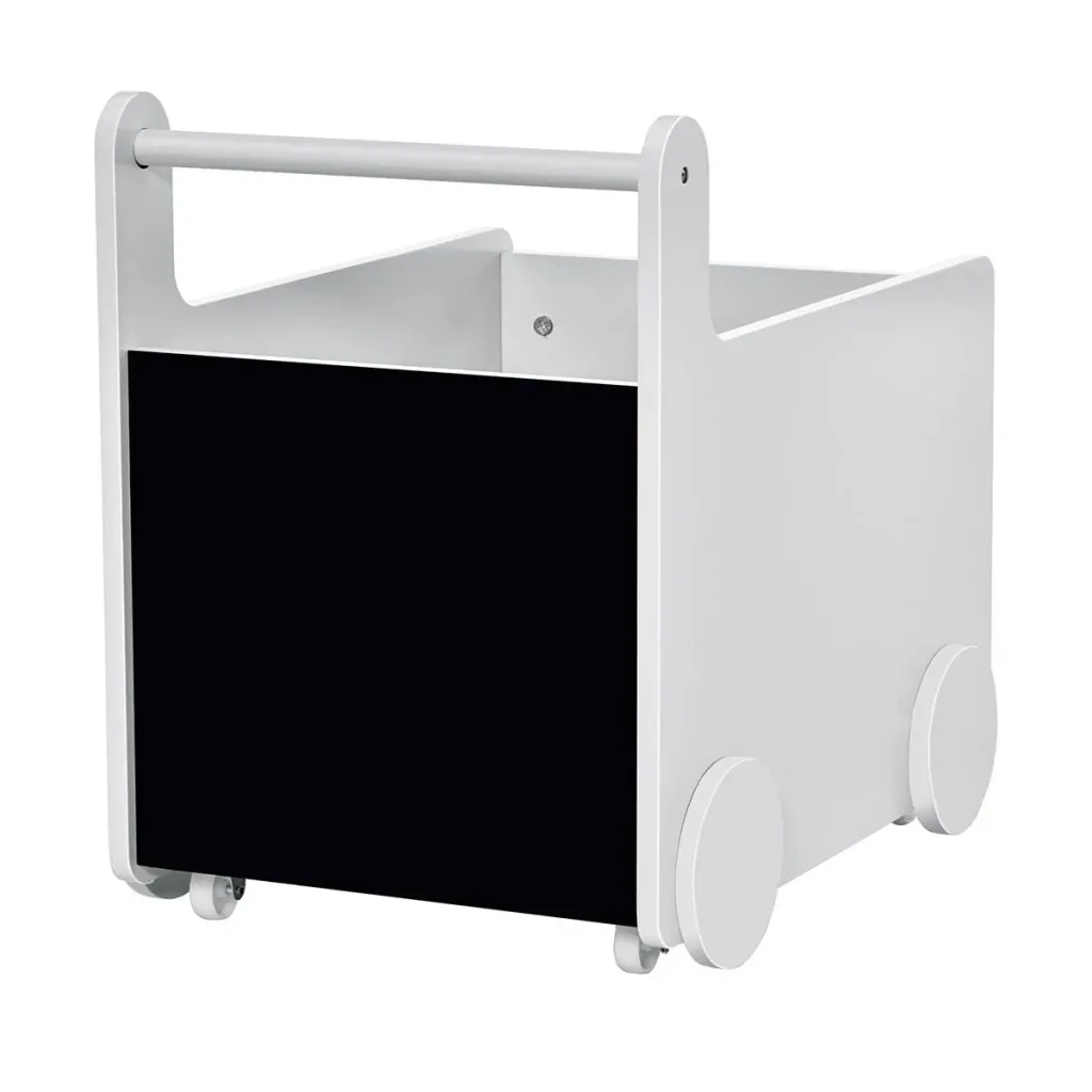 2-in-1 Lauflernwagen Aufbewahrungsbox Baby Lauflernhilfe Spielzeugkiste mit Räder Griff Bücherkiste Aufbewahrungskorb fü