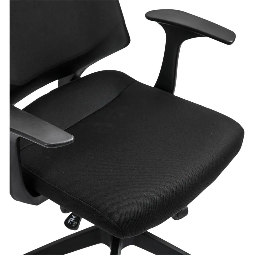 Drehstuhl Bürostuhl Schreibtischstuhl rollbar höhenverstellbar ergonomisch gepolstert Schwarz 62 x 55 x (92 101) cm