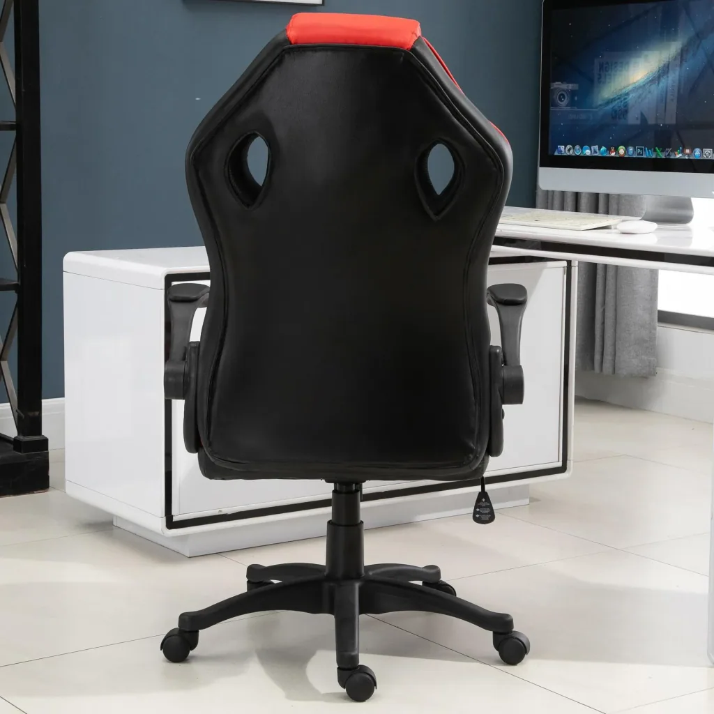Bürostuhl für Spielautomaten, rot, schwarz