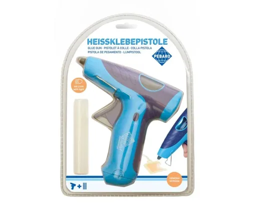 Kabellose Heißklebepistole mit Beleuchtung, ink. 3 Klebesticks