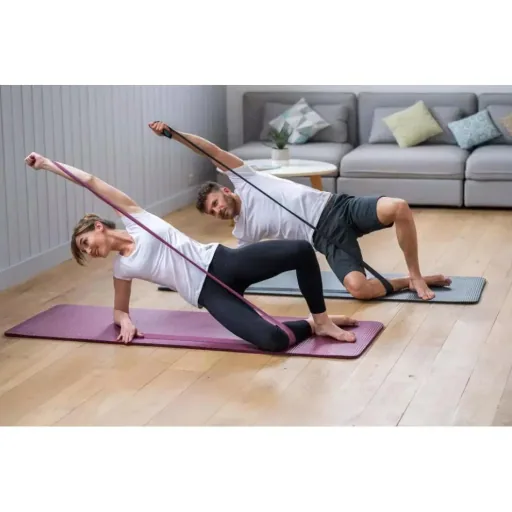 Widerstandsband für Fitness leicht 2 kg - Gummi - Türkis