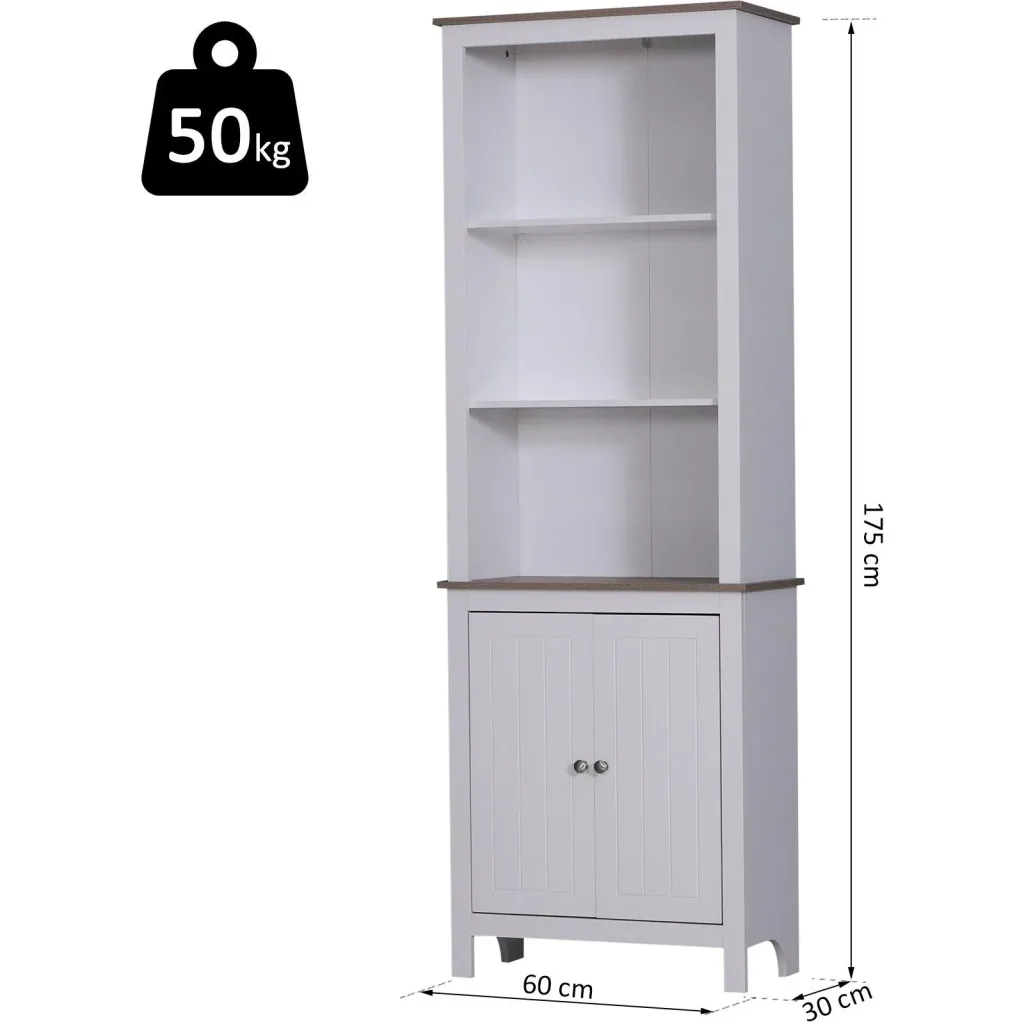 Büroschrank Büroregal Lagerschrank Aktenschrank Bücherschrank 3 x Fach Holz 60 x 30 x 175 cm