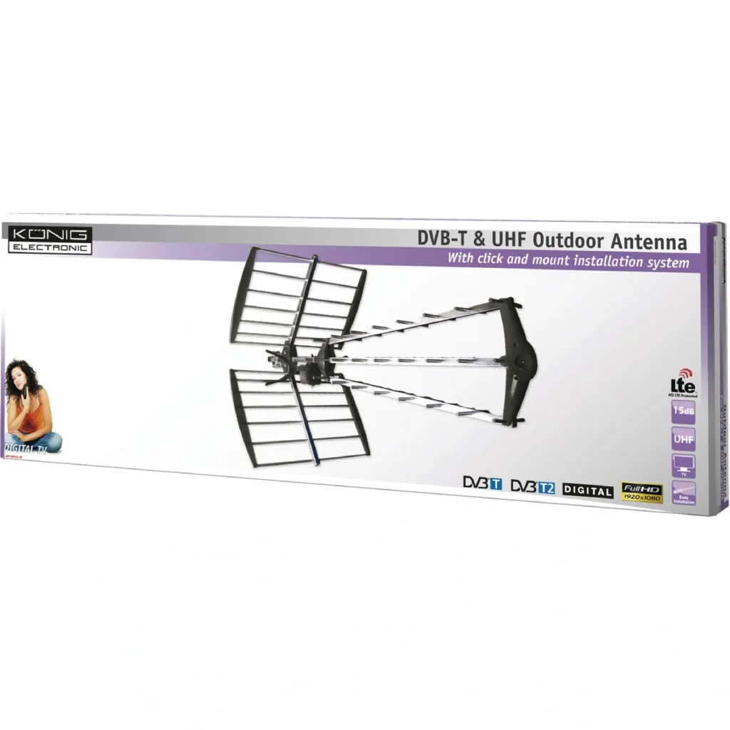 DVB-T/T2 Außenantenne 15.5 dB UHF