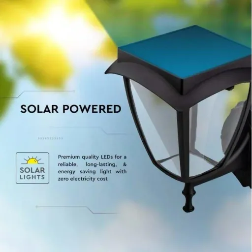 VT-982 Sevilla Solar-Wandleuchte Solar-LED-Lampe - 2 Lichtfarben