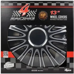 Radblendenset LeMans Pro Silver Black 13inch